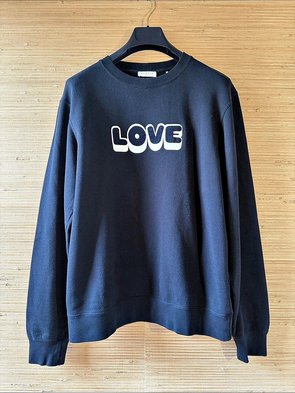 Sandro LOVE sweatshirt in Blue Like New